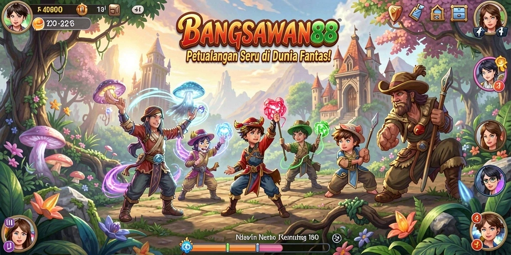 Tangkapan layar utama BANGSAWAN88 menampilkan aksi seru dalam petualangan fantastis.
