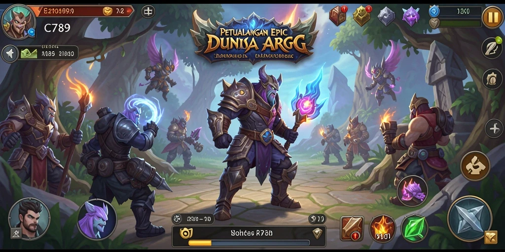 Tangkapan layar dari gameplay menarik C789 dalam pertempuran ARPG.
