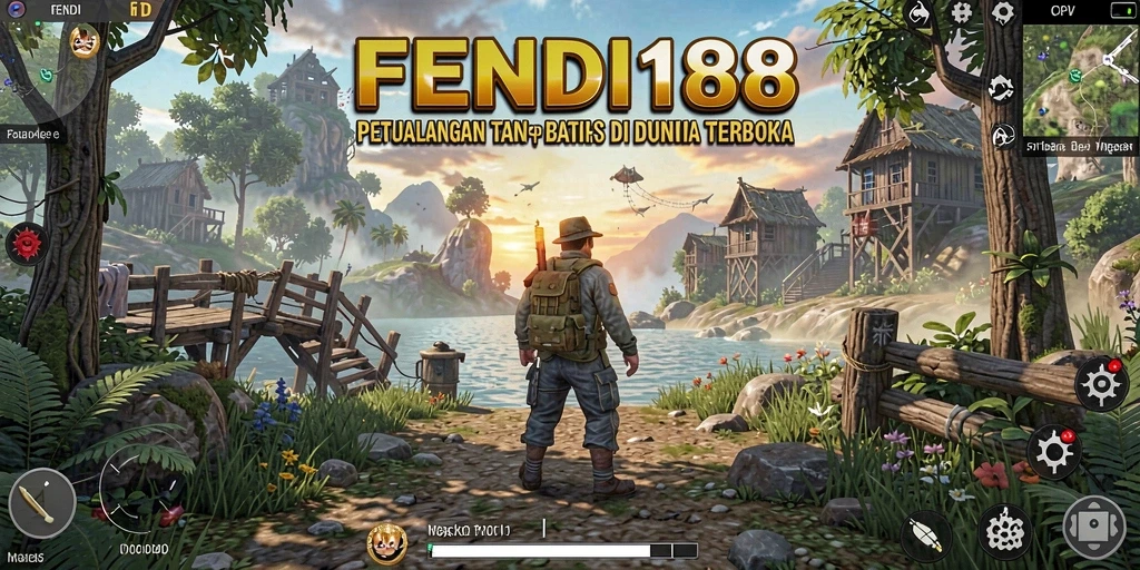 Tampilan gameplay FENDI188 dalam dunia terbuka yang luas dan menakjubkan.