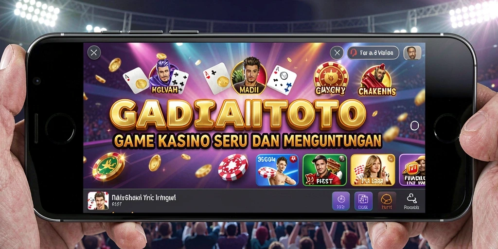 Tampilan gameplay menarik GADAITOTO dengan beragam opsi permainan Kasino.