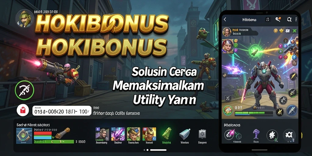 Tampilan utama HOKIBONUS yang menampilkan berbagai fitur Utility.