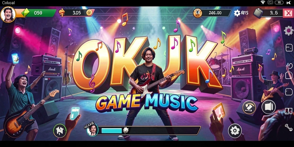 Tampilan gameplay OKJK yang menyenangkan dan interaktif di layar.