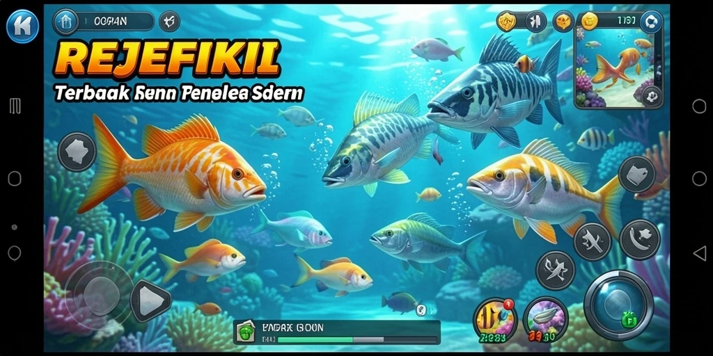 Screenshot gameplay Tembak Ikan yang seru dan mendebarkan.