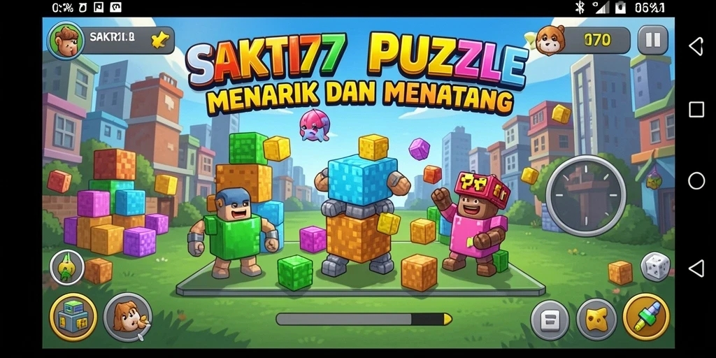 Tampilan gameplay SAKTI77 dengan tantangan puzzle yang menarik.
